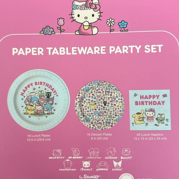 Hello Kitty Tableware Party Set - Picture 3 of 3